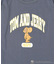 WEB限定 TOM and JERRY/トムとジェリー 別注 ビッグシルエット アーチロゴ プリントTシャツ/カレッジロゴ