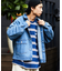 WEB限定 ビッグシルエット デニムジャケット/セットアップ対応