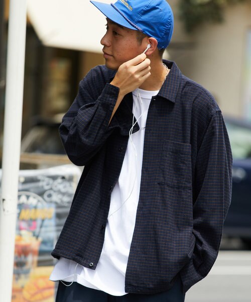 チェックネルシャツブルゾン/チェックシャツ/ブルゾン｜フリークス