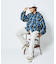 WEB限定 THE ALASKAN×FREAK'S STORE/アラスカン 別注 ビッグシルエット ヘビーネルシャツ/チェックシャツ