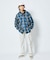WEB限定 THE ALASKAN×FREAK'S STORE/アラスカン 別注 ビッグシルエット ヘビーネルシャツ/チェックシャツ