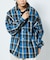 WEB限定 THE ALASKAN×FREAK'S STORE/アラスカン 別注 ビッグシルエット ヘビーネルシャツ/チェックシャツ