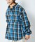WEB限定 THE ALASKAN×FREAK'S STORE/アラスカン 別注 ビッグシルエット ヘビーネルシャツ/チェックシャツ