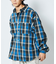 WEB限定 THE ALASKAN×FREAK'S STORE/アラスカン 別注 ビッグシルエット ヘビーネルシャツ/チェックシャツ
