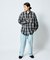 WEB限定 THE ALASKAN×FREAK'S STORE/アラスカン 別注 ビッグシルエット ヘビーネルシャツ/チェックシャツ