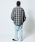 WEB限定 THE ALASKAN×FREAK'S STORE/アラスカン 別注 ビッグシルエット ヘビーネルシャツ/チェックシャツ