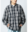 WEB限定 THE ALASKAN×FREAK'S STORE/アラスカン 別注 ビッグシルエット ヘビーネルシャツ/チェックシャツ