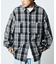WEB限定 THE ALASKAN×FREAK'S STORE/アラスカン 別注 ビッグシルエット ヘビーネルシャツ/チェックシャツ