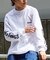 WEB限定 WILD THINGS×FREAK'S STORE/ワイルドシングス 別注 ビッグシルエット 袖プリント ロングスリーブTシャツ/ロンT
