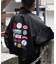 WEB限定 ビッグシルエット バック刺繍 ランダムワッペンデザイン スタジャン/ナイロンジャケット