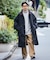 WEB限定 MACOBER×FREAK'S STORE/マコバー 別注 スタンドカラー ロングコート/ステンカラーコート