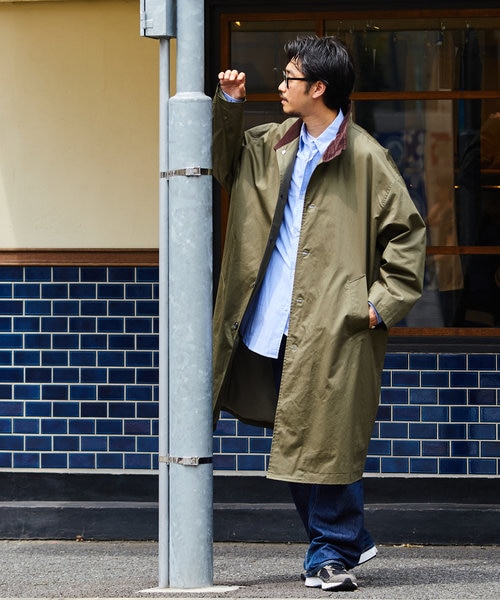 【web限定】【MACOBER】FREAK’S STORE ステンカラーコート WEB限定 MACOBER×FREAK'S STORE/マコバー 別注 スタンドカラー
