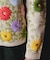 フラワー刺繍ニットカーディガン