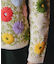 フラワー刺繍ニットカーディガン