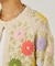 フラワー刺繍ニットカーディガン