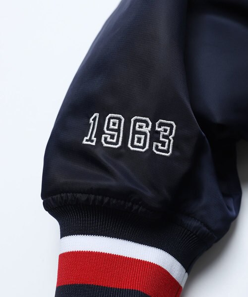 NBA チームロゴ刺繍 ナイロン バーシティジャケット/スタジャン