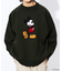 WEB限定【DISNEY/ディズニー ミッキーマウス】 別注 ビッグシルエット ラグランスリーブ クルーネック ジャガードニット/セーター