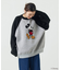 WEB限定【DISNEY/ディズニー ミッキーマウス】 別注 ビッグシルエット ラグランスリーブ クルーネック ジャガードニット/セーター