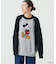 WEB限定【DISNEY/ディズニー ミッキーマウス】 別注 ビッグシルエット ラグランスリーブ クルーネック ジャガードニット/セーター