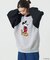 WEB限定【DISNEY/ディズニー ミッキーマウス】 別注 ビッグシルエット ラグランスリーブ クルーネック ジャガードニット/セーター