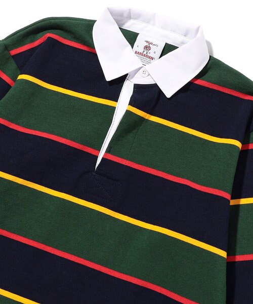 WEB限定 BARBARIAN/バーバリアン 12oz Rugby Collar L/S Shirts/ラガー