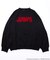 WEB限定 JAWS/ジョーズ 別注 ビッグシルエット クルーネック ジャガードニット/セーター