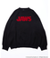 WEB限定 JAWS/ジョーズ 別注 ビッグシルエット クルーネック ジャガードニット/セーター