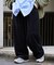 WEB限定 ワイドシルエット ワンタック コーデュロイパンツ/イージーパンツ