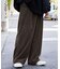 WEB限定 ワイドシルエット ワンタック コーデュロイパンツ/イージーパンツ