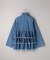 DENIM RUFFLE RUFFLE SHIRT/デニムラッフルラッフルシャツ
