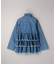 DENIM RUFFLE RUFFLE SHIRT/デニムラッフルラッフルシャツ