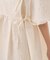 フクレジャガードパフスリーブリボンミニワンピース