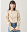 袖シャーリングブラウス