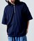 【限定展開】ビッグシルエット ポロカラー ハーフジップTシャツ/ポロシャツ
