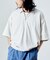 【限定展開】ビッグシルエット ポロカラー ハーフジップTシャツ/ポロシャツ