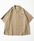 【限定展開】ビッグシルエット ナイロン キャンプシャツ/オープンカラーシャツ