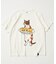 【限定展開】go slow caravan/ゴースローキャラバン 餃子ネコ クルーネック プリントTシャツ