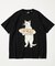 【限定展開】go slow caravan/ゴースローキャラバン 餃子ネコ クルーネック プリントTシャツ