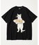 【限定展開】go slow caravan/ゴースローキャラバン 餃子ネコ クルーネック プリントTシャツ