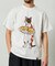 【限定展開】go slow caravan/ゴースローキャラバン 餃子ネコ クルーネック プリントTシャツ