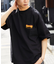 【限定展開】THRASHER×FREAK'S STORE/スラッシャー 別注 ビッグシルエット ワンポイント刺繍 フレイムロゴ クルーネックTシャツ