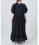 インドボイルバックオープンパフスリーブワンピース