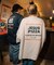 【限定展開】JESUS PIZZA×FREAK'S STORE/ジーザスピザ 別注 ビッグシルエット バックプリント クルーネックTシャツ