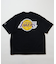 別注NBA BIGロゴ レイカーズロゴ ワッペンTEE ショートスリーブ カットソー/LOS ANGELES LAKERS