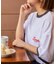 【限定展開】LUCY'S BAKERY×FREAK'S STORE/ルーシーズベーカリー 別注 ビッグシルエット バックプリント クルーネックTシャツ