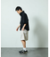 ストレッチナイロン半袖ハーフスナップシャツ