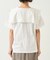 フリル丸襟カットショートスリーブTシャツ