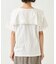 フリル丸襟カットショートスリーブTシャツ