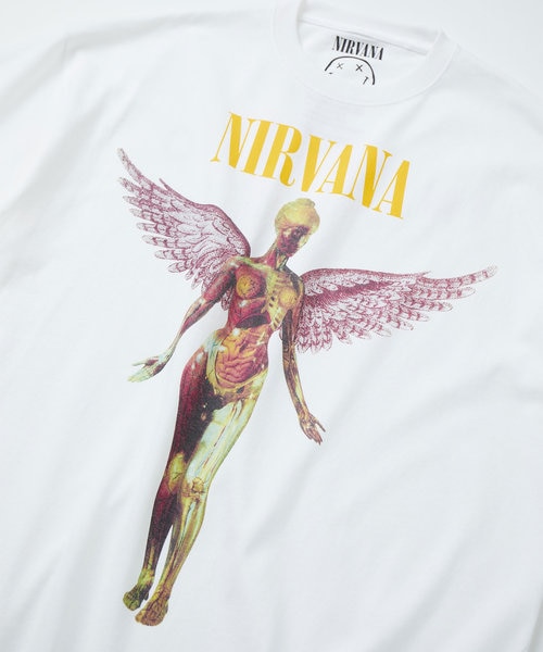 美品 FREAK'S STORE NIRVANA IN UTERO Tシャツ その他/NIRVANA IN UTERO クルーネックバンドTシャツ｜Daytona