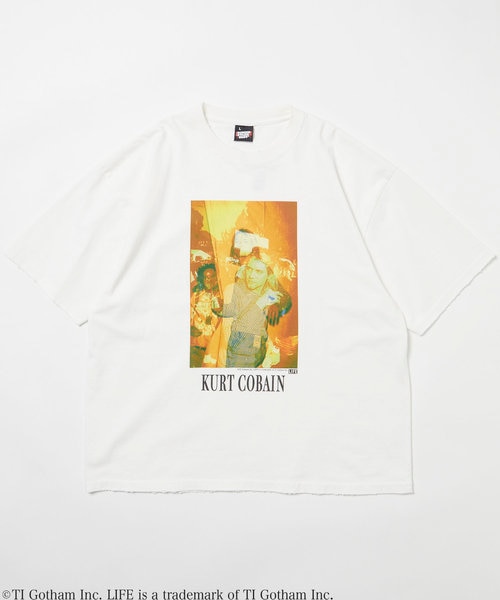 LIFE/ライフ 別注 カート・コバーン コラボフォト Tシャツ 完売品 LIFE/ライフ 別注 カート・コバーン コラボフォト コラージュT